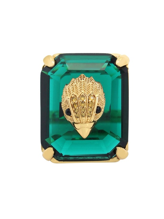 Kurt Geiger Jewelry - Kurt Geiger Signature Eagle Emerald Green Crystal Cocktail Ring